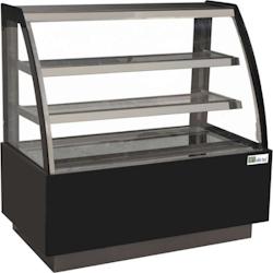 Vitrine pâtissière 340 L - Vitrage bombé 2 étagères - L. 900 mm - OASIS40_0