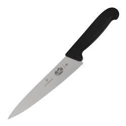 Couteau de cuisinier denté Fibrox Victorinox 190mm - noir CC265_0