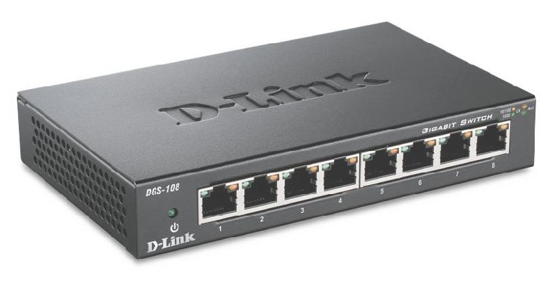 D-Link DGS-108 - commutateur - 8 ports - Ordinateur de bureau_0