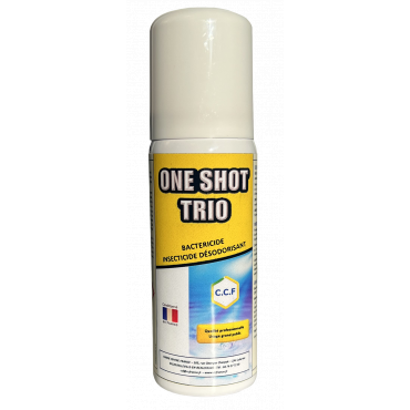 Insecticide ONE SHOT TRIO Liquide Incolore à Légèrement Jaune Bactéricide Désodorisant 14°C_0