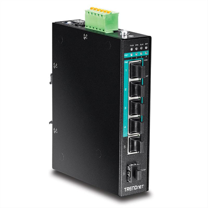 TRENDnet TI-PG541 Switch Gigabit industriel renforcé PoE+ Rail DIN à 5 ports_0