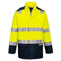 Portwest FR605 Veste de pluie Bizflame Rain+ Hi-Vis Light Arc Jaune/Marine - Taille S_0