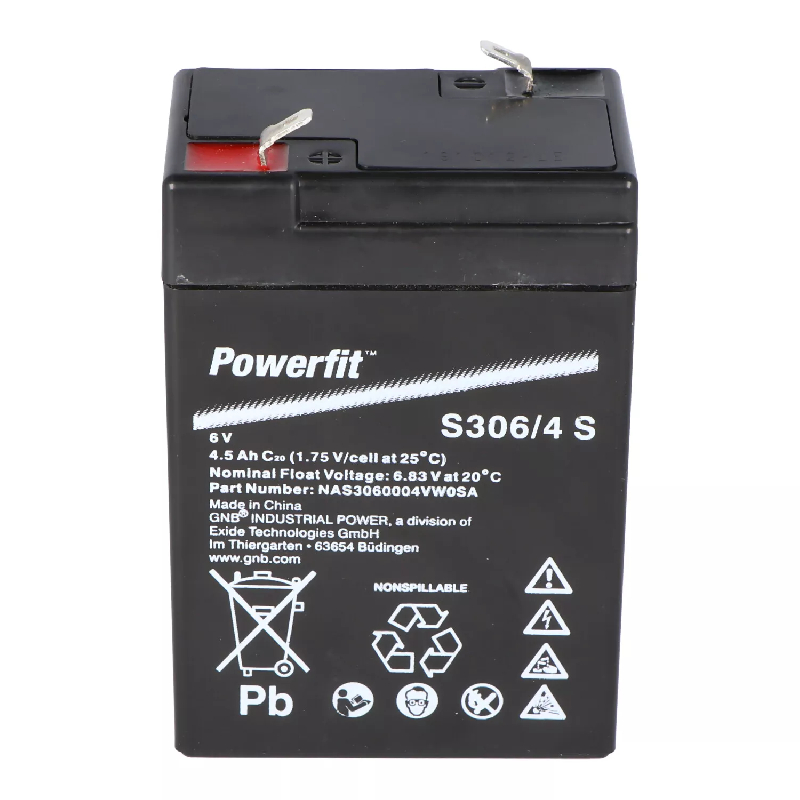 Batterie Exide Powerfit S306 /4 S 6V 4.5Ah_0