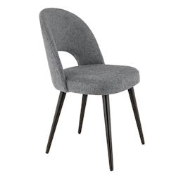 Lot de 2 chaises Angélique gris fonçée, France Mobilier chr - gris 3760326527144_0