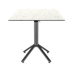 Restootab - Table pliable Nemo pour intérieur/extérieur terrazzo 70x70 - blanc TB-NEM-7070C-TER.CAS_0