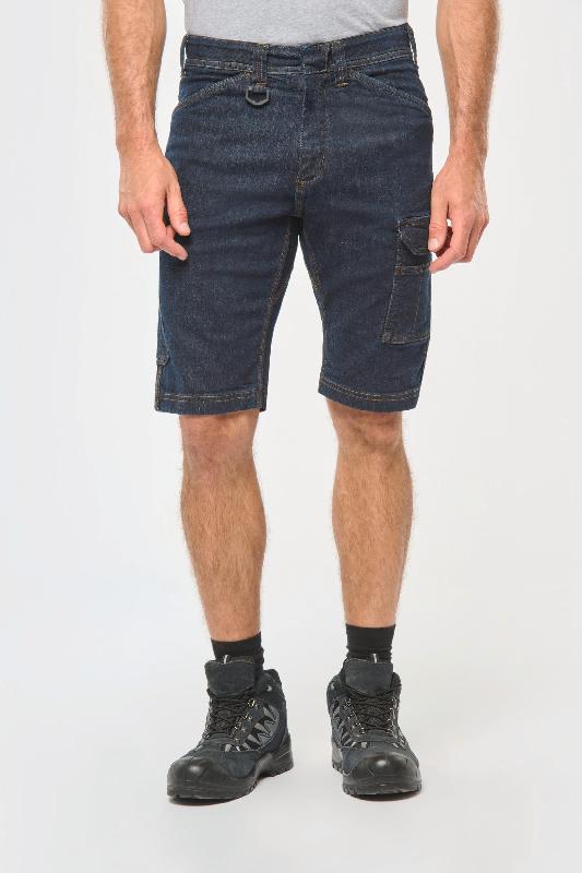 Bermuda denim multipoches homme -  Réf: WK715_0