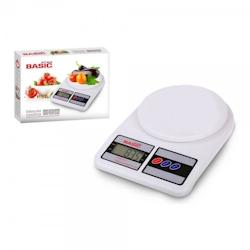 Balance de cuisine   Numérique LCD 7 kg Blanc (23 x 16 x 3,6 cm) usage non-intensif Basic Home - blanc 3666373584355_0