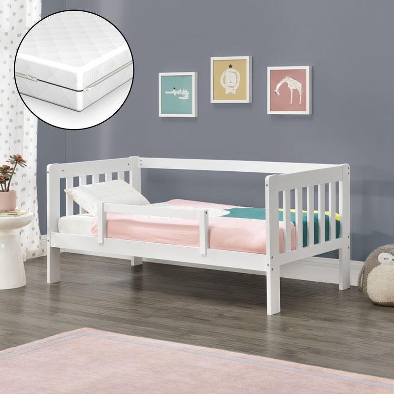 En Casa Lit D Enfant Design Avec Barriere Anti Chute Construction Robuste Capacite De Charge Jusqu A 70 Kg Avec Matelas Orthopedique Bois De Pin Comparer Les Prix De En Casa Lit D Enfant Design Avec