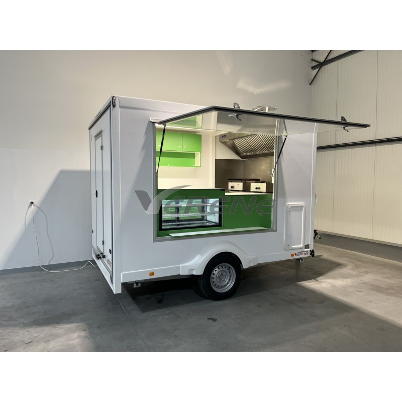 Remorque food Truck avec châssis et armature aluminium soudé - MAG 300  AU GOUT DU JOUR_0