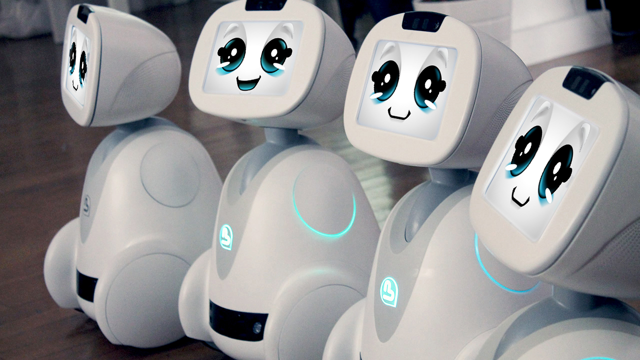 Robot émotionnel : 12 émotions différentes, équipé d'une caméra et d'un micro - Buddy_0