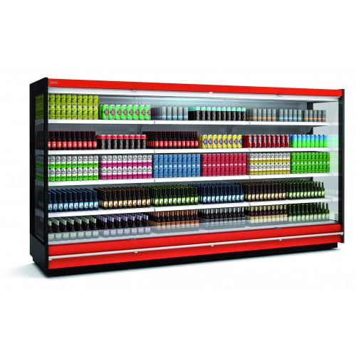 Vitrine murale supermarché ouverte 2612 l régime m2 : (-1) / (+7) - 3750x891x2060 - RMS20333-37-M2_0