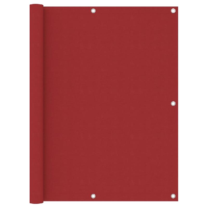 ÉCRAN DE BALCON BRISE PARE VUE PROTECTION CONFIDENTIALITÉ 120 X 500 CM TISSU OXFORD ROUGE 02_0010347_0