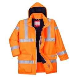 Portwest - Parka de pluie Bizflame multirisques HV Orange Taille 5XL - XXXXXL orange 5036108309610_0