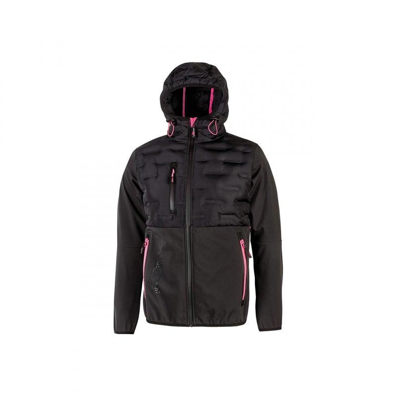 Veste Soft Shell Spock Lady Grey Fucsia U-Power | FU213GF_0