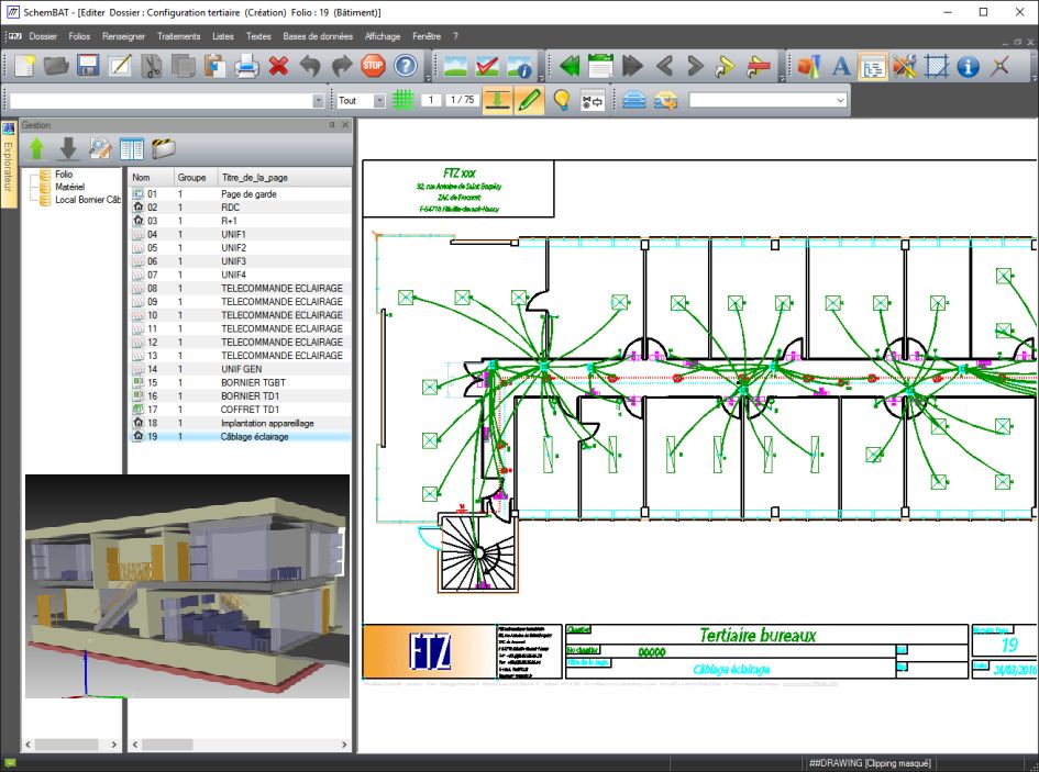 Logiciel CAO électrique pour les études électriques et le câblage dans le secteur du bâtiment et du tertiaire - Ftz-engineering_0