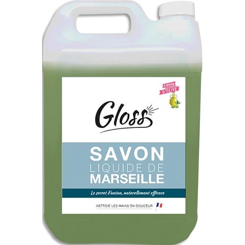 Spado bidon de 5 litres de savon liquide de marseille, enrichi à l'huile d'olive. 100% végétal_0