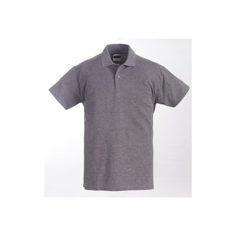 Polo manches courtes - SAFARI - Jersey 85% CO/15% VI 220g/m2 - Gris chiné - COVERGUARD | 5SAFG_0