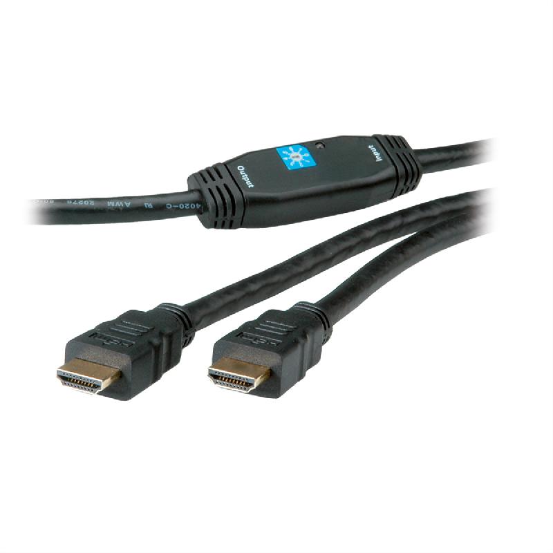 ROLINE Câble HDMI High Speed, M - M, avec Repeater, 30 m_0