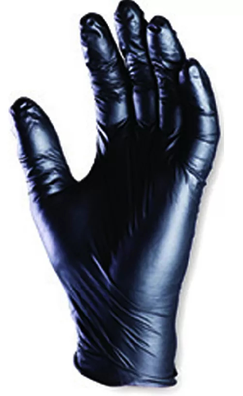 Gants nitrile noir non poudrés AQL 1.5 (100gts) - Référence : MO5930_0