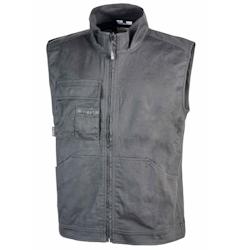 U-Power - Gilet de travail en toile sans manches gris WAVE Gris Taille L - L gris 8033546381991_0