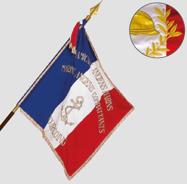 Drapeau brodé à personnaliser - Association_0