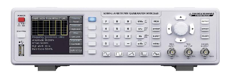 HMF2550 | Générateur de fonctions arbitraires 50 MHz, avec interfaces USB / RS232_0