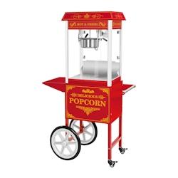 Machine à pop-corn avec chariot