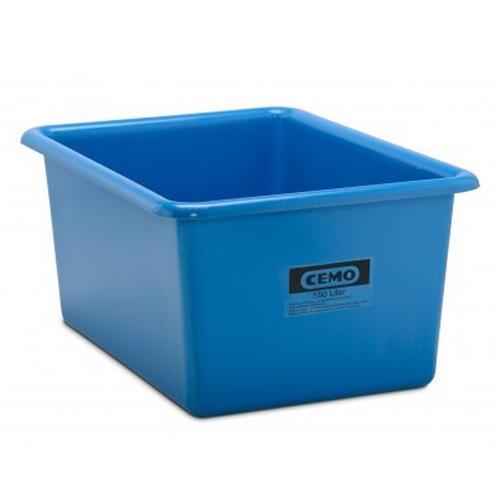 Bac PFV bleu 550 litres - Résistant aux huiles, fioul, gasoil, produits chimiques - CEMO - 7995_0