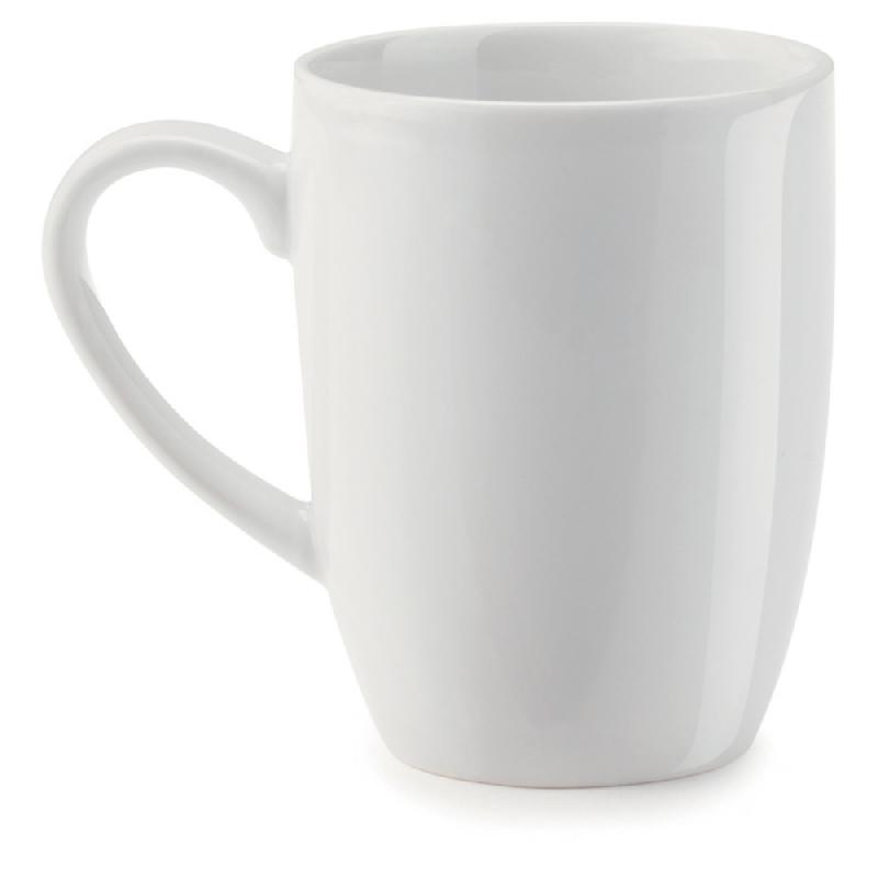 Mug en porcelaine 24 cl - Blanc - Lot de 6_0