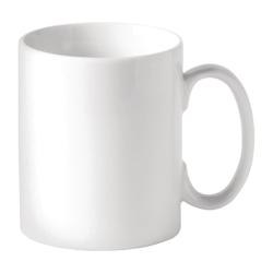 Mugs à bords droits blancs Utopia Titan 340 ml (lot de 48) - porcelaine EQDY339_0