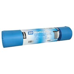 Starpak Sacs poubelle, LDPE 120 l 110 cm x 70 cm bleu - bleu 12338_0