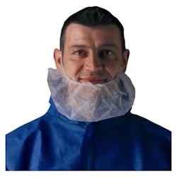 Coverguard - Couvres-barbes jetables blanc double élastique BEARD COVER (Pack de 1000) Blanc Taille Unique - Taille unique blanc matière synthétiqu_0