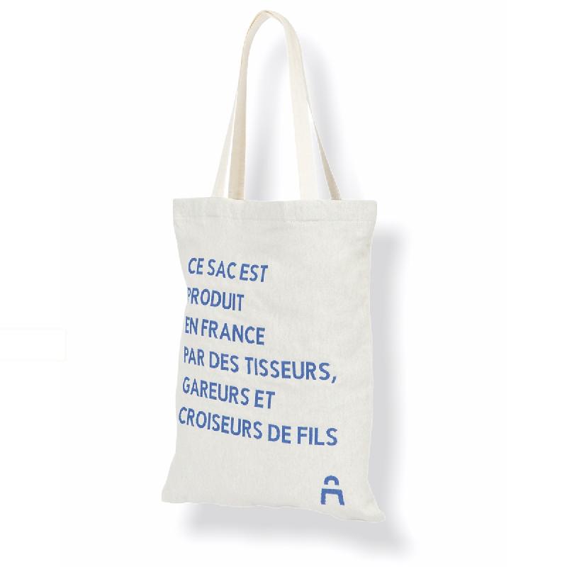 ECONOMIE CIRCULAIRE ! Sacs 360x460 mm en fibres textiles recyclées personnalisés 2 faces pour le shopping - 