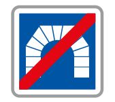 Panneau de signalisation indication: Fin de tunnel - C112_0