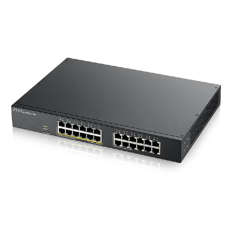 Zyxel GS1900-24EP Géré L2 Gigabit Ethernet (10/100/1000) Connexion Ethernet, supportant l'alimentation via ce port (PoE) Noir_0