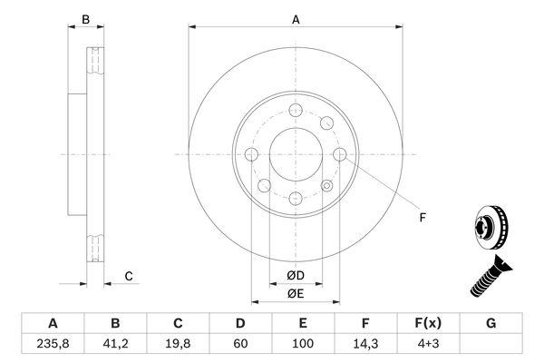 DISQUE DE FREIN BOSCH 0986479190_0