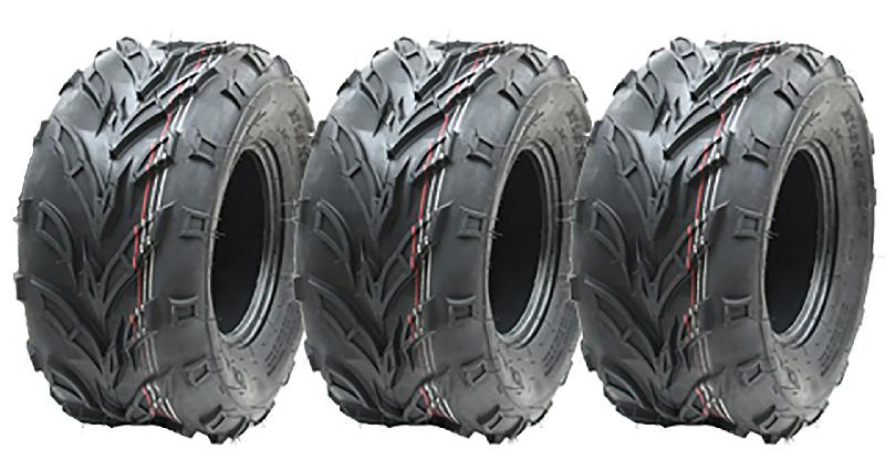 18x9.50-8 ATV Quad Tyres Wanda P361 Dirt Trail E-Marked Road Legal (Set of 3)_0