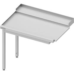Romux® - Table de sortie gauche avec 1 bac 1000x750x880 mm | Table d'entrée pour lave-vaisselle à capot 1 mm d'épaisseur_0