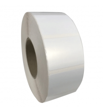 Etiquettes jet d'encre 90x40mm / papier blanc satiné / bobine échenillée de 1500 étiquettes gs_0