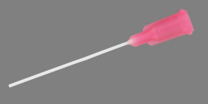 Aiguille flexible avec embase luer lock rose 0,58 mm_0