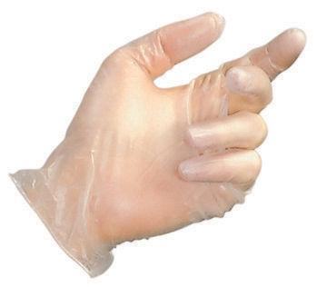 Gants jetables vinyle transparents taille 8, boite de 100_0