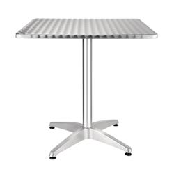 Table bistro carrée Bolero acier inoxydable 700mm - GACG834_0