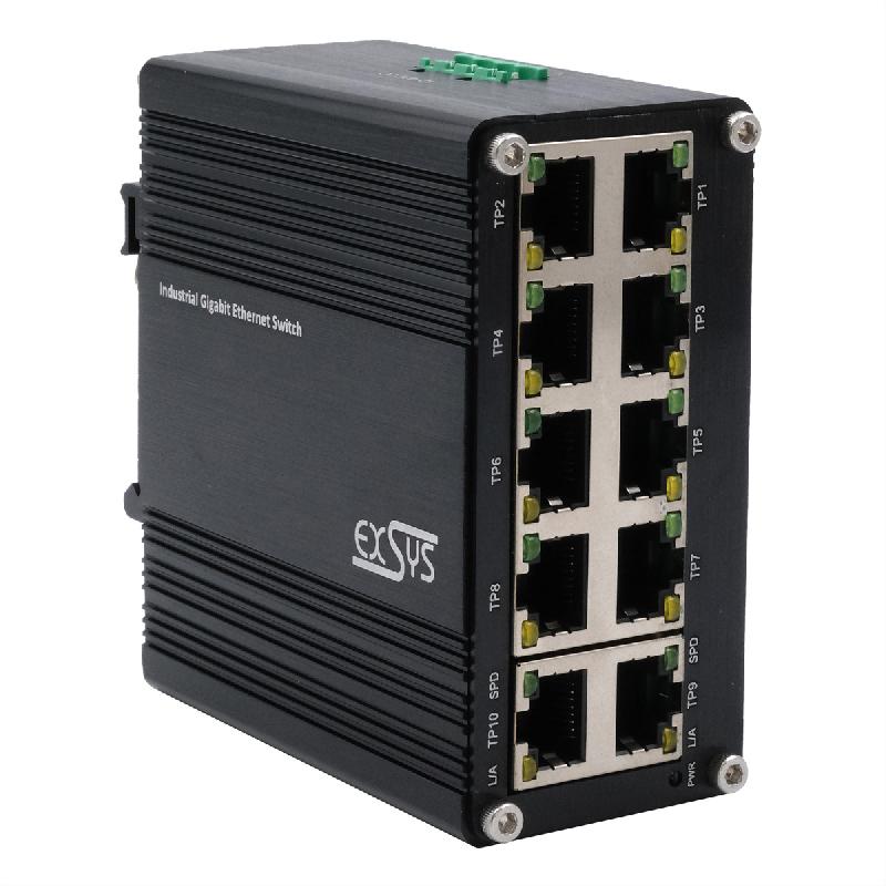 EXSYS EX-62025 Switch Ethernet industriel à 10 ports_0