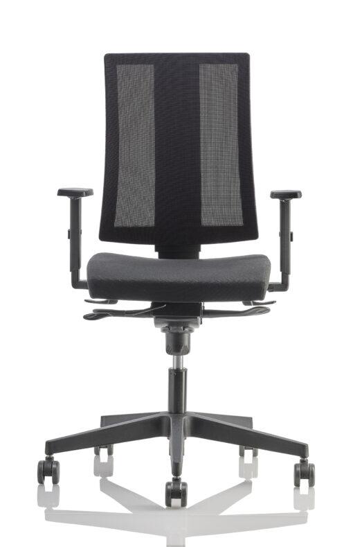 Fauteuil de bureau ergonomique AIRSIT noir avec accoudoirs - neuf_0