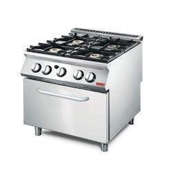 Fourneau gaz sur four à gaz Gastro M 70/80 CFGB - inox UNGL928_0