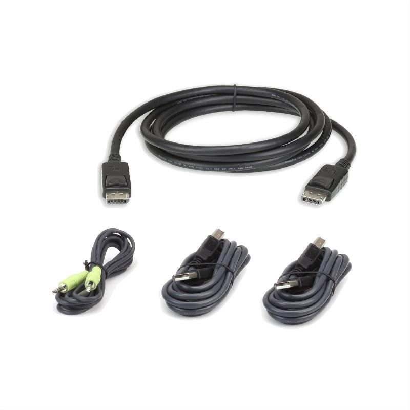 ATEN 2L-7D03UDPX4 Kit de câbles KVM sécurisé DisplayPort USB_0