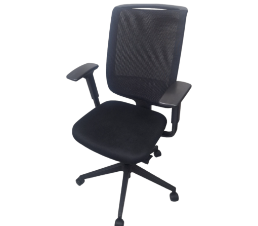 Fauteuil de Bureau Steelcase Reply Air Noir d'occasion - Mesh aéré, réglages multiples, support lombaire_0