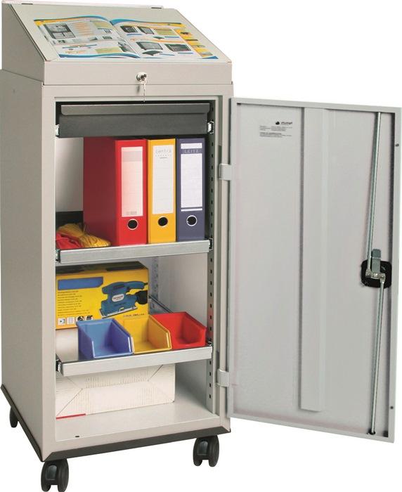 Jeu armoire à  outils avec pupitre rapporté H1310xl500xP500mm gris clair/gris clair STUMPF_0