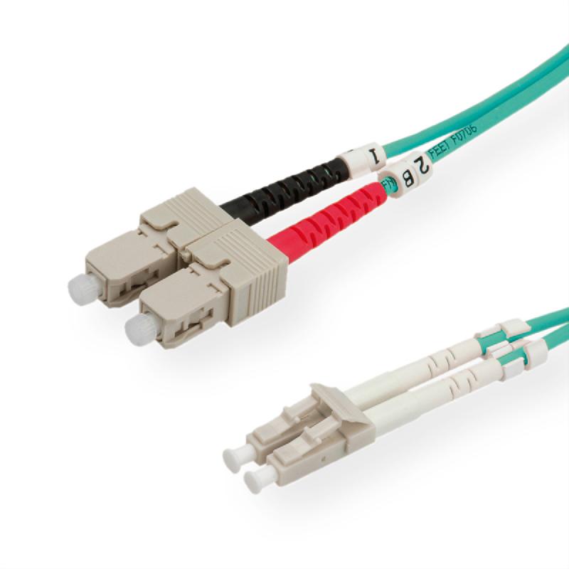 Câble FO duplex 50/125µm, SC/LC, OM3, 7,5m_0