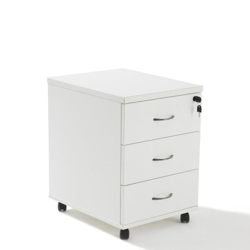 Caisson de bureau bois mobile - 3 tiroirs_0